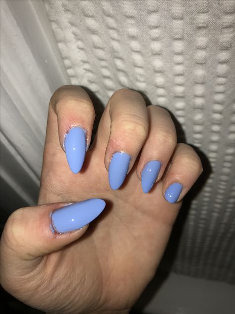 Nails Periwinkle, Periwinkle Nails, Acrylic Nails Long, Blue Acrylic Nails, Nails Long, Face Care, Powder Blue, Skin Treatments, Long Nails