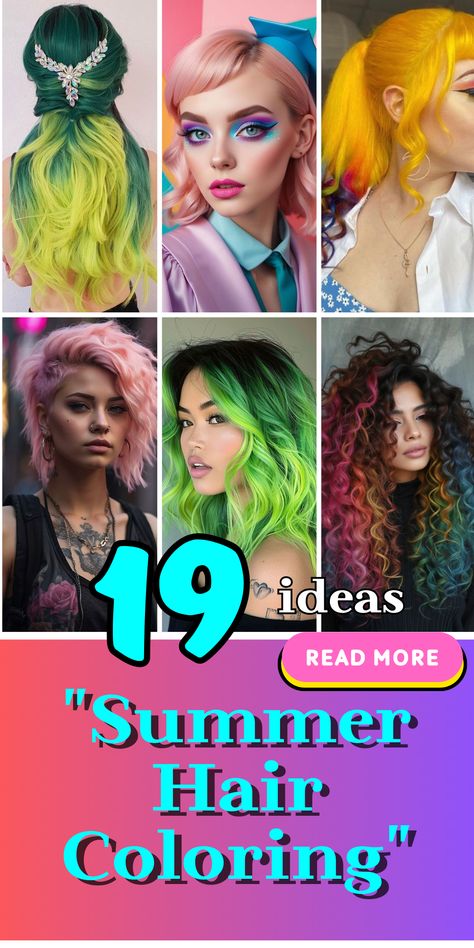 Summer 2024 Hair Color Trends, Color Trends 2024, Emerald Hair, Hair Color Guide, Summer Hair Trends, Bold Makeup Looks, Hair Color Burgundy, Summer Haircuts, Teen Summer