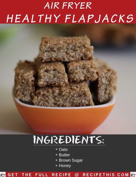 Air Fryer Healthy Flapjacks Recipe - the best ever #airfryer #flapjacks that you will ever try and relatively healthy too! #airfryerrecipes Easy Flapjacks, Flapjacks Recipe, Healthy Flapjack, Cycling Food, Flapjack Recipe, Recipes Air Fryer, Airfryer Recipes, Amazing Desserts, Cooking Recipes Healthy