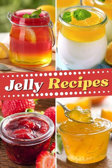 With these jelly recipes in your arsenal, you'll never buy store-bought again! From orange to strawberry to blackberry jalapeno, these jellies enhance so many recipes. Orange Jalapeno Jelly, Jelly From Juice Recipes, Unique Jams And Jelly Recipes, Orange Jelly Recipe, Blackberry Jelly Recipe, Crostini Toppings, Concord Grape Jelly, Pomegranate Jelly, Making Jelly