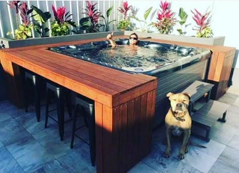 Ideas De Piscina, Hot Tub Landscaping, Hot Tub Patio, Outdoor Hot Tub, Hot Tub Deck, Hot Tub Backyard, Backyard Remodel, Outdoor Spa, Backyard Inspiration