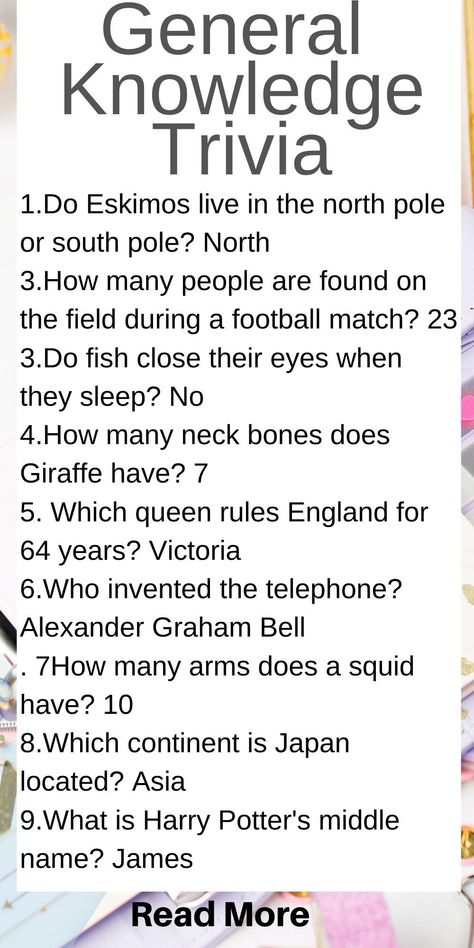 86 General Knowledge Trivia that are fun & easy - Kids n Clicks Fun Questions For Kids, History Trivia Questions, Funny Trivia Questions, Funny Quiz Questions, Trivia Questions For Kids, General Knowledge Quiz Questions, Geography Trivia, General Knowledge For Kids, Family Quiz