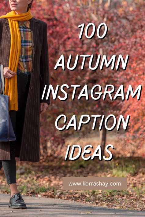 100 autumn Instagram caption ideas! Fall themed Instagram captions! Flannel Captions Instagram, Captions For Fall Pictures, Autumn Aesthetic Captions, Autumn Ig Captions, Fall Season Captions, Instagram Captions Fall Season, November Instagram Captions, Fall Photo Captions, November Captions For Instagram