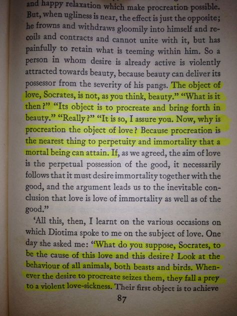 Plato's 'The Symposium.' I really need to read this book. Plato Theory Of Forms, Plato The Symposium, Plato Symposium, Plato’s Symposium, Plato Philosopher, The Symposium, Plato Quotes, Literature Notes, English Literature Notes