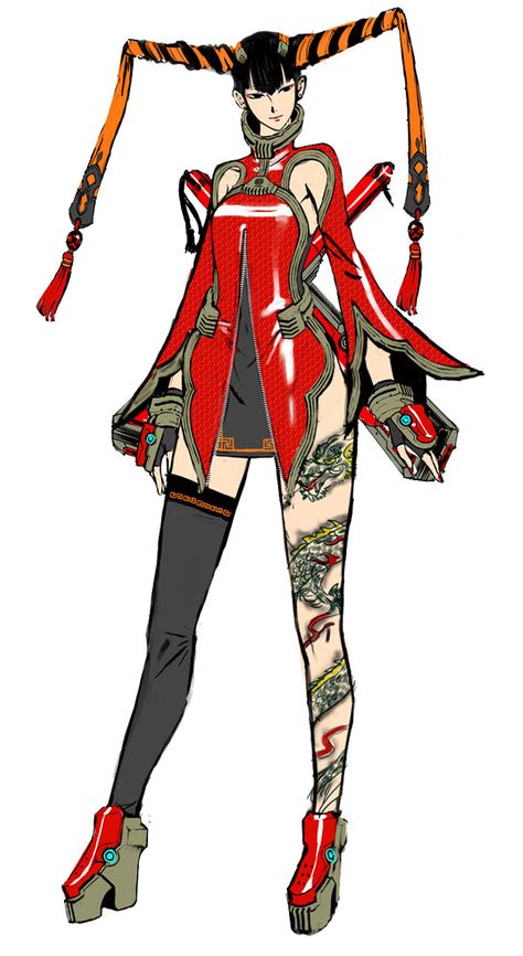 Rin Rin from Anarchy Reigns Anarchy Reigns, Character Graphic, Martial Artists, Samurai Art, Book Illustration Art, Superhero Characters, Cyberpunk Character, Sonic Art, Game Character Design