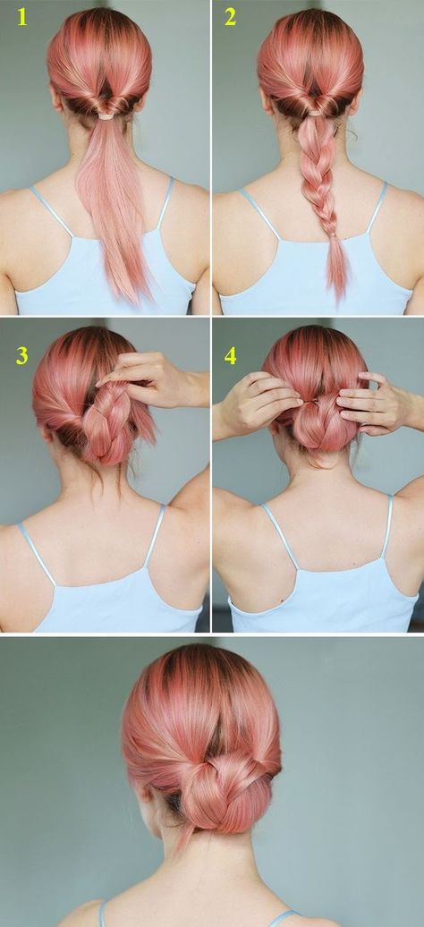 Simple Updo Tutorial, Old Fashioned Hairstyles, Updo Tutorial, Up Dos For Medium Hair, Easy Updos, Braided Hairstyles Updo, Easy Hair, Trending Hairstyles, Braided Updo