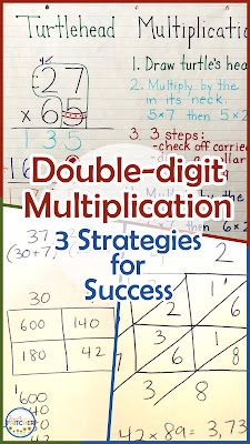 Fourth and Fritcher: Double-Digit Multiplication Strategies Multiplication Games 3rd, Standard Algorithm Multiplication, Teaching Doubles, Multiplication Anchor Charts, Double Digit Multiplication, Multiplication Fact Fluency, Multiplication Facts Practice, Multiplication Flashcards, Multiplication Strategies