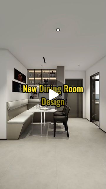 Homecraft Designer on Instagram: "The dining room is too crowded right at the entrance, so we designed it this way: spacious, comfortable, and maximum storage.   #diningroom #diningroomdecor #home #homedecor #interiordesign #homecraft" Dining Area At Entrance, Modular Kitchen With Dining Table, Living Cum Dining Room Ideas, Living And Dining Room Partition Ideas With Tv Unit, Living Dining Partition With Tv Unit, Living Room Cum Dining Room, Dining Hall And Kitchen Partition, Flat Entrance Design, Homecraft Designer