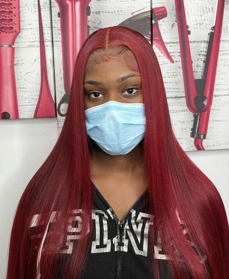 Sew In Ponytail, Red Weave Hairstyles, Baddie Hair, Sew In Wig, Red Weave, Natural Hair Routine, Lace Fronts, Frontal Wig Hairstyles, Sew In Hairstyles