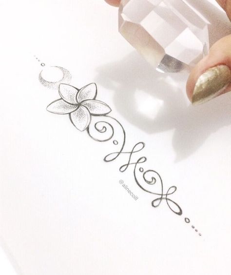 Lotusblume Tattoo, Tattoo Sunflower, Plumeria Tattoo, Hamsa Tattoo, Unalome Tattoo, Small Flower Tattoos, Inspiration Tattoos, Cat Tattoos, Geniale Tattoos