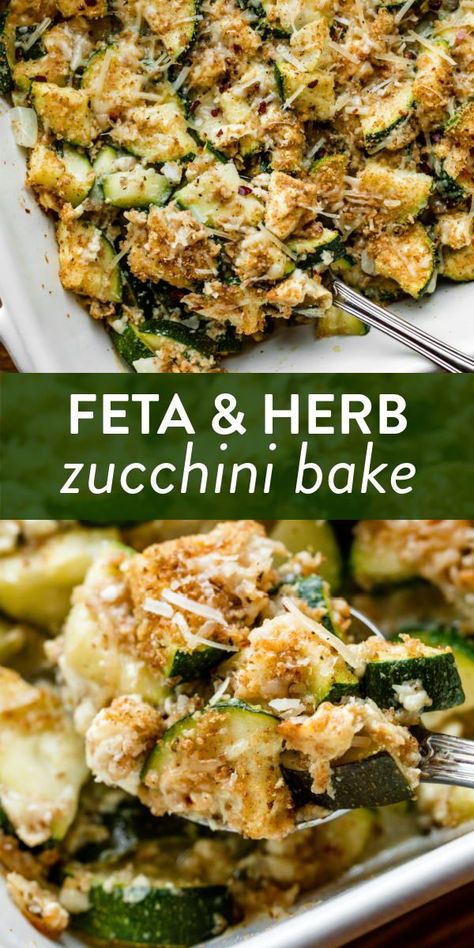 Basil Zucchini Recipes, Side Dish With Zucchini, Chicken Feta Zucchini Recipes, Zucchini Side Dish Thanksgiving, Zucchini Side Recipes Easy, Zucchini Spinach Feta Casserole, Potluck Zucchini Recipes, Feta And Zucchini, Winter Zucchini Recipes