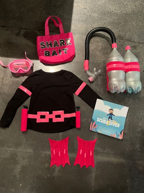 Scuba Costume #DiyHalloween #HalloweenIdeas #Scuba Scuba Diving Themed Party, Scuba Costume, Diver Costume, Prek Halloween, Submarine Craft, Freehand Crochet, Scuba Diver Costume, Under The Sea Costumes, Bubble Costume