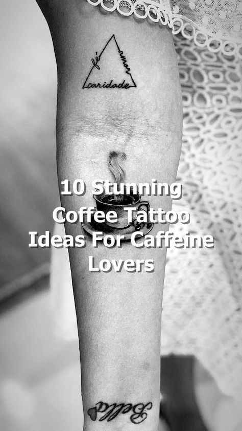 Looking for some coffee tattoo inspiration? Check out these 10 stunning coffee tattoo ideas for caffeine lovers! From intricate latte art to minimalist coffee cup designs, these tattoos are perfect for anyone who can't start their day without a cup of joe. Whether you're a barista or just a coffee enthusiast, these tattoos are sure to fuel your caffeine addiction. Coffee Lover Tattoo, Coffee Tattoo Ideas, Lover Tattoo, Coffee Tattoo, Minimalist Coffee, Coffee Tattoos, Tattoos For Lovers, Coffee Cup Design, Cup Designs