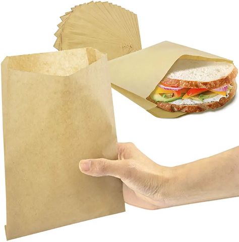 Food Paper Bag, Pink Penthouse, Dental Branding, Cold Treats, Cookie Packaging, Sandwich Bags, Pastry Bag, Small Meals, Wax Paper