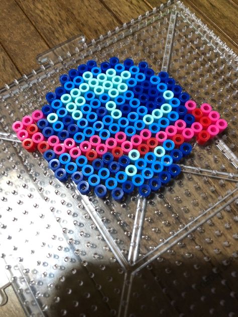 Beads Perler Planet Aesthetic Blue Pink Red Cute Aesthetic Perler Bead Ideas, Hama Beads Round Pattern, Pearler Beads Ideas Aesthetic Easy, Blue Perler Beads Ideas, Planet Perler Bead Patterns, Pastel Perler Beads, Planet Perler Beads, Perler Beads Planets, Aesthetic Hama Bead Ideas