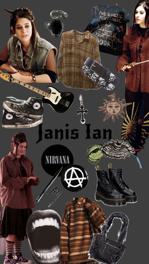 janis ian Janice Ian Outfit, Janice Mean Girls, Janice Ian, Mean Girls Janis, Janis Ian, Mean Girls Aesthetic, Mean Girls Outfits, Baggy Outfit Ideas, Friday Outfit