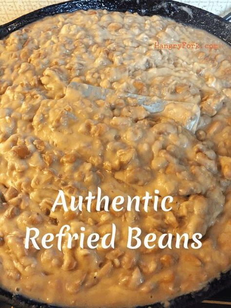 Mexican Frijoles Recipe, Recipe For Refried Beans, Authentic Refried Beans Recipe, Authentic Refried Beans, Best Refried Beans, Authentic Carnitas Recipe, Mexican Refried Beans, Make Refried Beans, Homemade Refried Beans