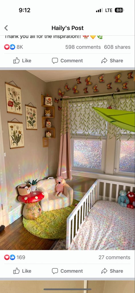 Sunroom Nursery, Violet Room, Simple Nursery, Stella Rose, Toddler Girl Room, Kids Bedroom Inspiration, Girl Nursery Room, Baby Room Inspiration, Nursery Room Inspiration