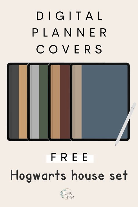 Goodnotes Cover Landscape, Free Digital Notebook Covers, Goodnotes Cover Template Free, Free Digital Notebook, Harry Potter Notebook, Harry Potter Planner, Free Daily Planner, Free Notebook, Goal Setting Template