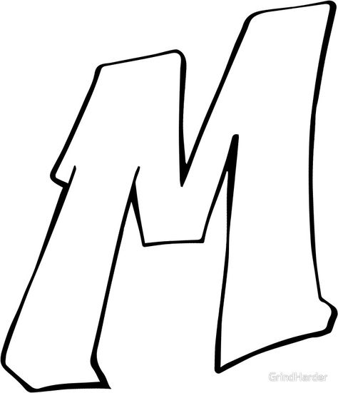 M Graffiti Letter, M In Graffiti, M Font Letter, Graffiti Letter M, Letters Styles, Graffiti M, Graffiti Letters Styles, M Letter Design, Different Lettering Styles