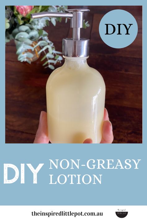 Make this Velvety Moisturising Lotion with only 4 ingredients! Perfect for your face, hands and body. #diy #naturaldiy #skincare Natural Body Moisturizer, Essential Oil Lotion Recipe, Homemade Tallow, Body Lotion Recipe, Non Greasy Lotion, Body Butter Recipe Whipped, Diy Makeup Foundation, Body Lotion Recipes, Lotion Diy