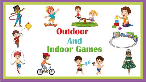 Outdoor and Indoor Games Name  || games name  || Types of Games || Games for kids
#games #preschool #vocabulary #funclasstv #outdoorgames #game #gamename Indoor Games Names, Games Preschool, Types Of Games, Kids Learning Videos, Indoor Games For Kids, Name Games, Kids Games, Typing Games, Cute Names