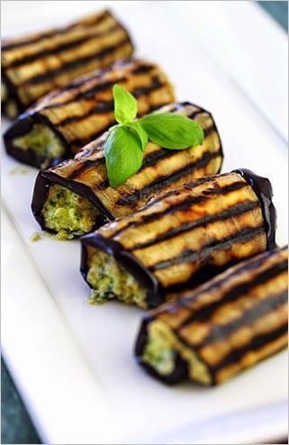 Pesto Eggplant, Eggplant Rollups, Ricotta Pesto, Eggplant Rolls, Grilled Eggplant, Low Fodmap Recipes, Low Fodmap Diet, Fodmap Recipes, Pesto Recipe