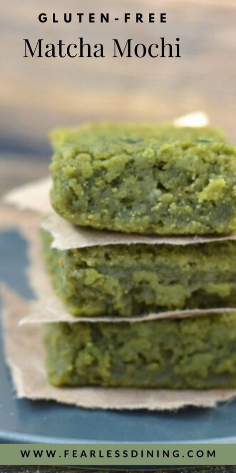 Matcha Treats, Matcha Dessert Recipes, Green Tea Mochi, Green Tea Dessert, Rice Flour Recipes, Matcha Mochi, Matcha Green Tea Recipes, Mochi Recipe, Matcha Dessert