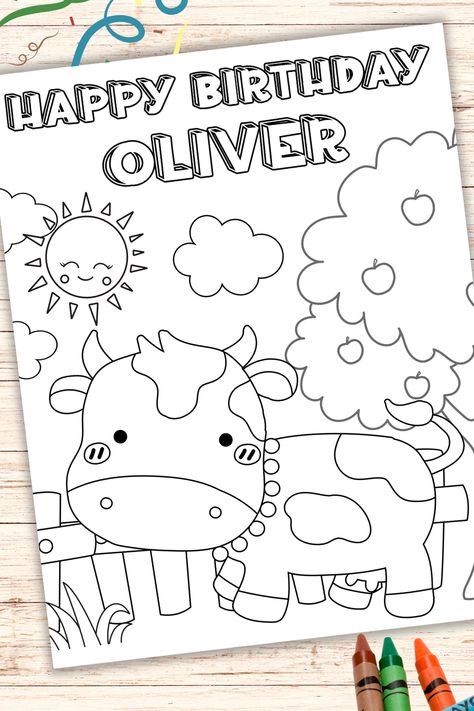 cow coloring page for a cow birthday party Cow Birthday Party Activities, Moo Moo I’m Two Birthday Decorations, Moo I’m Two Birthday, Moo Moo I’m Two, Moo Moo Im Two, Moo Moo I'm Two Birthday, Cow Theme Birthday, First Birthday Activities, Birthday Coloring Page