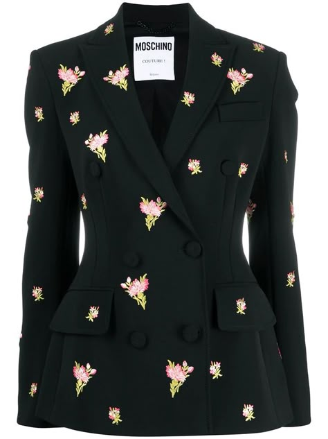 Moschino Blazer, Venus Fashion, Blazer Designs, Abaya Fashion, Breasted Blazer, Work Wardrobe, Double Breasted Blazer, Fitted Silhouette, Blazers For Women