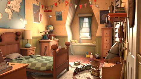 Child Bedroom, Books Illustration, 3d Scene, Children Bedroom, Picture Books Illustration, Poor Children, House Drawing, 3d Modelling, Treasure Hunt