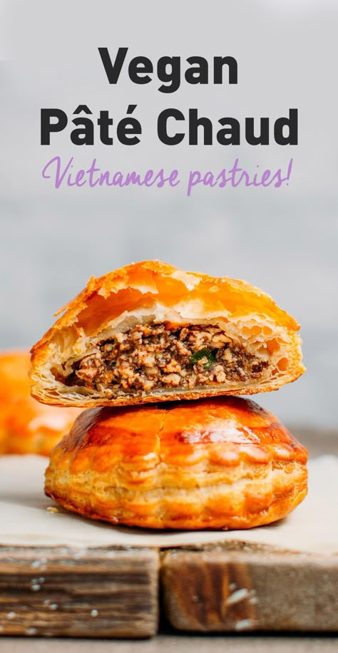 Vegan Pate, Vegan Vietnamese, Savory Pastries, Vegan Pastries, Tofu Vegan, Vegan Fish, Vegan Pie, Savory Pastry, Vegan Food Recipes