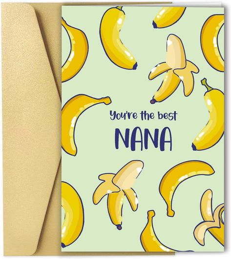 Spercy Funny Mothers Day Card for Nana, Banana Pun Mothers Day Card for Grandma, Birthday Gift for Grandmother, Best Nana Card Nana Mothers Day Cards, Grandmother's Day Card, Birthday Card For Nana, Birthday Cards For Nana, Card For Grandma Birthday, Nana Mothers Day Gifts, Birthday Cards For Grandma, Mothers Day Card For Grandma, Nana Birthday Card