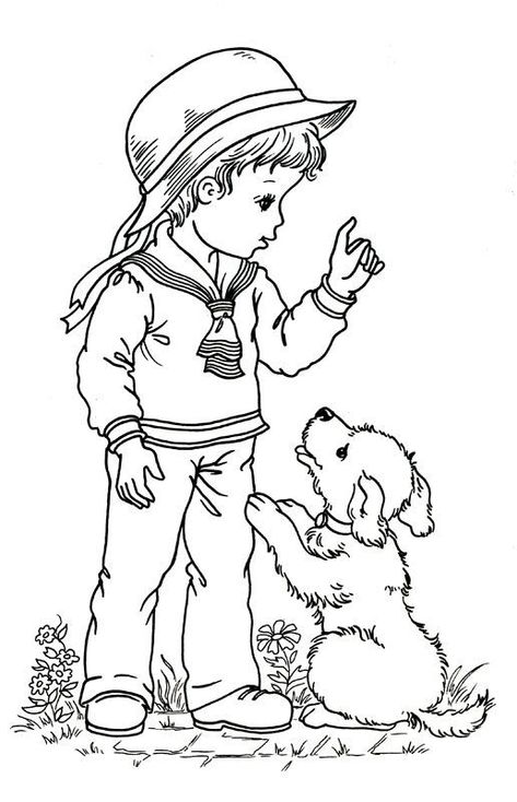 Precious Moments Coloring Pages, Vintage Coloring Books, Unique Coloring Pages, Sarah Kay, Adult Coloring Book Pages, Mama Mia, Outline Drawings, Coloring Book Art, Cute Coloring Pages