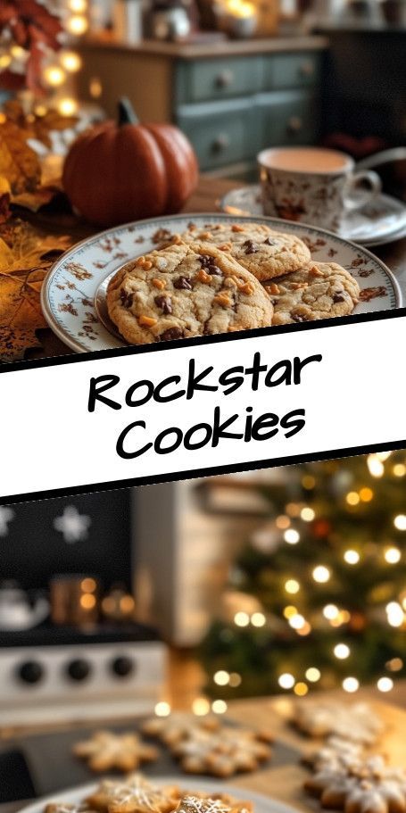 Gluten-Free Rockstar Cookies (Vegan) – Chewy & Delicious Treats! Rock your taste buds with our Gluten-Free Rockstar Cookies! These perfectly chewy, vegan treats are loaded with dairy-free chocolate chips and wholesome ingredients. Indulge guilt-free with this easy recipe for a scrumptious snack or dessert that everyone will love! Enjoy the ultimate plant-based delight today! ..... Rockstar Cookies, Oatmeal Butterscotch Cookies, Chocolate Dipped Cookies, Dairy Free Chocolate Chips, Blossom Cookies, Cookies Vegan, Dipped Cookies, Cocoa Cookies, Peppermint Cookies