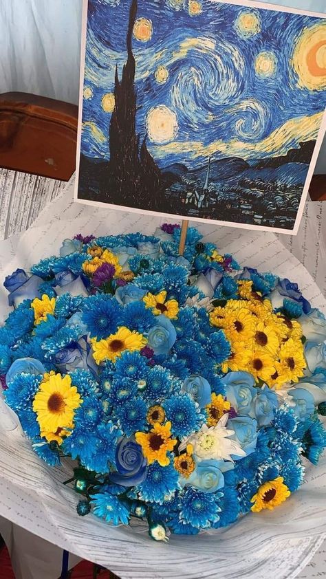 Van Gogh Flowers, Diy Paper Flowers, Arte Van Gogh, Boquette Flowers, Nothing But Flowers, Flowers Bouquet Gift, Van Gogh Art, Starry Night Van Gogh, Flower Therapy