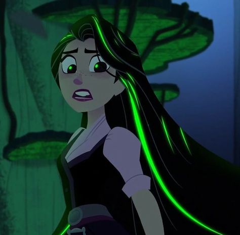 Rapunzel Powers, Evil Rapunzel, Rapunzel Oc, Dark Rapunzel, Kawaii Nezuko, Rapunzel Series, Green Powers, Tangled Movie, Cassandra Tangled