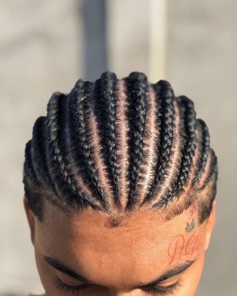 Men Short Braids, Blonde Braids Men, Braids For Black Men With Short Hair, Fade Haircut With Beard, Cornrows Men, Braid Styles For Men, Cornrow Hairstyles For Men, Braids For Boys, Beard Haircut