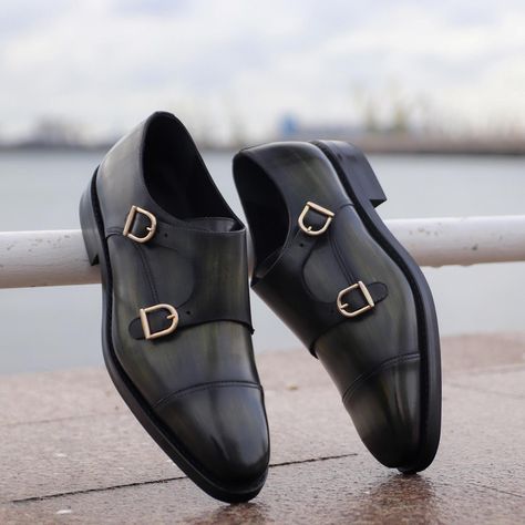 Buy Men's Monk Strap Buckle Shoes Online! Browse the widest range of Men's Monk Strap Shoes - Single, Double and Triple Monk Strap Shoes, only at Romèro Ferrera. Avail Great Offers & Free Delivery now. Use Promo Code: SAVE10 to avail flat 10% off. Customisation Available. Shoes For Men Stylish, Mens Dress Shoes Guide, Mens Monk Strap Shoes, Casual Sneakers For Men, Double Monk Strap Shoes, Official Shoes, Gents Shoes, Black Shoes Men, Gentleman Shoes