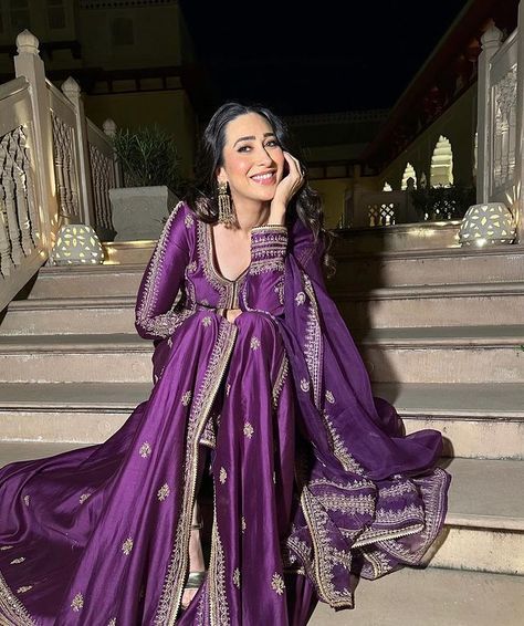 Dark Purple Pakistani Dress, Purple Pakistani Dress, Suit Styles, Desi Dress, Pakistani Clothes, Bridal Dresses Pakistan, Purple Party, Desi Clothes, Desi Wedding