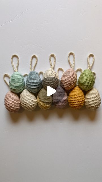 Megan | Macrame Gifts & Tutorials on Instagram: "Easter Egg Ornaments 🐣  #macrametutorial #macrametutorials #howto #macrame #megsmodernmacrame #shopmegsmodernmacrame #macrameshop #handmadecommunity #macramemakers #macramegift #macramebraid #tassels #tasseltutorial #howtomacrame #gatheringknot #beginnerknot #beginnermacrame #beginnerartist #macramemovement #fiberart #ornamentdiy #macrameornament #macramekeychain #macramecharm #fiberart #macramechristmas #relaxingtutorial #shophandmade #macramediy #macrameinstructions #macramestepbystep" Easter Macrame Ideas, Spring Macrame, Easter Macrame, Macrame Easter, Macrame Gifts, Macrame Crafts, Tassels Tutorials, Egg Ornaments, Easter Egg Ornaments