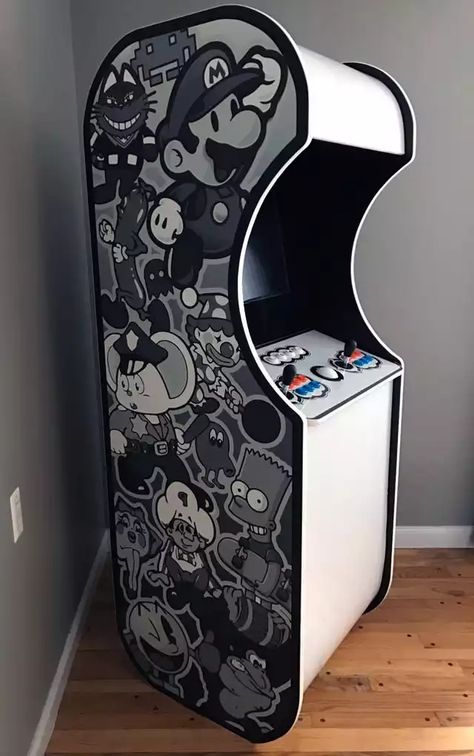 Mame Cabinet, Gaming Cabinet, Arcade Cabinet Plans, Arcade Design, Arcade Bartop, Diy Arcade Cabinet, Cabinet Build, Arcade Retro, Arcade Joystick