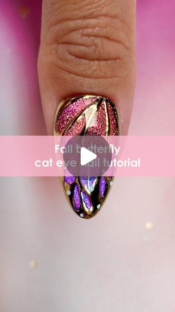 Daily Charme Official on Instagram: "Save 10% OFF on trendy Fall nail art goodies like the best chrome powders, cat eye gels & more! 🍂 Use code IG10 at DailyCharme.com 💅

Fall Butterfly Cat Eye Nail Tutorial 🍁🦋✨ Comment “FALL BUTTERFLY” for the direct link for everything you need to recreate this look! 💅

Save & share for cozy fall nail inspo! 🍂

#cateyenails #butterflynails #fallnails #velvetnails #colorshiftingnails #diynails #nailtutorial #nailtech #autumnnails #nailarttrends #nailinspo #fallbeauty #cozynails #nailarttutorial #autumn2024 #fall2024 #halloweennails #halloween" Fall Butterfly, Wild Nails, Toes Nail Art, Butterfly Cat, Fall Nail Inspo, Cat Eye Nail, Velvet Nails, Nail Tutorial, Chrome Powder