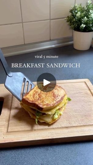 1.6K views · 8.7K reactions | Repost @healthymealtoday 
Follow @healthymealtoday 🎥 @patiispage 

Viral 5 minute breakfast sandwich - this time with other ingredients 🥑✨

Ingredients:
- 2 brioche toasts
- 2 eggs
- 1 slice of Gouda cheese
- Handful of cherry tomatoes, sliced
- 1/2 avocado, sliced
- Handful of iceberg lettuce
- Salt and pepper to taste
- Butter or oil for cooking

Macros:
610kcal / 25g proteins / 40g carbs / 30g fats

#breakfastsandwich #5minutesandwich #quickrecipe #simplebreakfast #healthy #foodstagram
#lifehacks #lifehack #cooking #cookingtips #breakfast  #sandwich #eggsandwich #instagram #instareels  #brunch #eggs #vegetables  #cheese #snack #lunch #bread #madefromscratch #homemade #noadditivesorpreservatives #delicious #cheese #viralvideo #breakfastsandwich #brunch #qu 5 Minute Breakfast, Easy Breakfast Sandwich, Best Breakfast Sandwich, Sandwich Ingredients, Recipes For, Gouda Cheese, Iceberg Lettuce, Food Channel, Squash Recipes