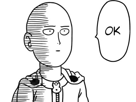 Punch Man, One Punch, Saitama, One Punch Man, Anime, White, Black