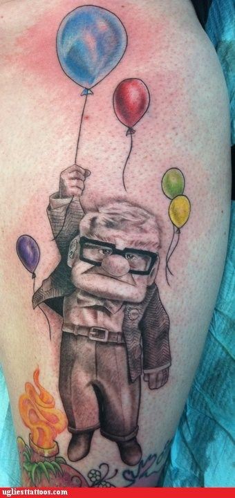 Mr. Fredrickson Lilo Und Stitch, Tattoo Zeichnungen, Muster Tattoos, Sweet Tattoos, Tattoos Geometric, Disney Tattoo, Inked Magazine, Funny Tattoos, Cartoon Tattoos