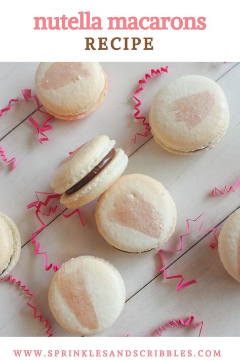 If you’ve mastered the classic french macaron and are looking for a simple and delicious macaron filling idea, these nutella macarons are it! These Nutella macaron are decadent and indulgent, perfect for any occasion. We’ve also got lots of tips on making the perfect macarons for you. These Nutella macarons will be your new favorite dessert! Chocolate Desserts Fancy, Nutella Macarons, Small Batch Cookie Recipe, Macaron Filling, Nutella French Toast, Mocha Frappe, Easy Chocolate Desserts, Macaron Flavors, Favorite Cookie Recipe