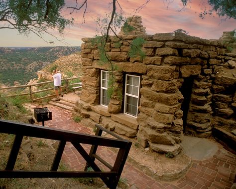 Stay Overnight In A Cabin On The Rim Of Palo Duro Canyon Bastrop State Park, Caddo Lake State Park, Palo Duro Canyon State Park, State Parks Usa, Cabins In Texas, Outdoor Magazine, State Park Cabins, Stone Cabin, Texas State Parks