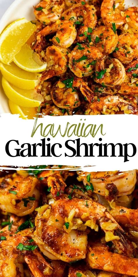 Shrimp Recipes Pineapple, Garlic Chicken And Shrimp Recipes, Quick Shrimp And Rice Recipes, Hawaii Shrimp Recipe, Garlic Shrimp Bowl, Shrimp Recipe Crockpot, Hawaiian Spicy Garlic Shrimp, Garlic Shrimp Hawaiian Style, Hawaiian Shrimp And Rice Recipes