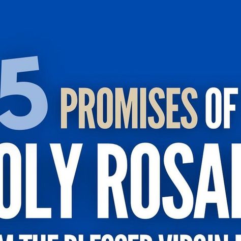 ChurchPOP on Instagram: "The month of October is dedicated to the Holy Rosary and the feast of Our Lady of the Rosary is Oct. 7th. The Rosary brings us closer to Our Lord by allowing us to meditate on His life through the eyes of His Holy Mother. Each prayer and mystery is rooted in scripture. You can find a how-to guide for praying the Rosary here. According to sacred tradition, the Blessed Virgin Mary gave 15 promises to Blessed Alan de la Roche and Saint Dominic. Here are the 15 Promises Our Lady Of The Rosary, Lady Of The Rosary, Saint Dominic, The Blessed Virgin Mary, Month Of October, Praying The Rosary, Holy Rosary, The Rosary, Blessed Virgin